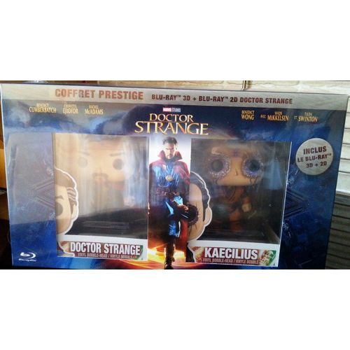 Doctor Strange - dition Prestige - Blu-Ray 3d + Blu-Ray 2d + Figurines Pop! (Funko) De Doctor Strange Et Kaecilius - dition Exclusive Amazon Limite