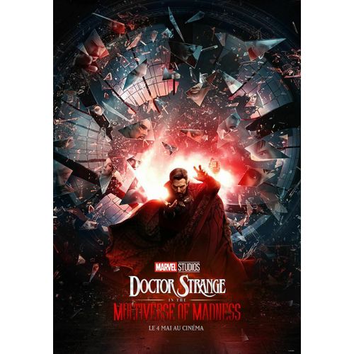 Doctor Strange In The Multiverse Of Madness - Vritable Pr-Affiche De Cinma Plie - Format 40x60 Cm - De Sam Raimi Avec Benedict Cumberbatch, Elizabeth Olsen, Chiwetel Ejiofor - 2022