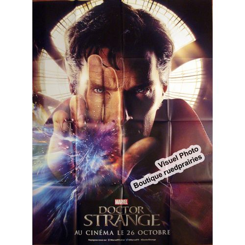 Doctor Strange - Vritable Affiche De Cinema Plie - Format 120x160 Cm - De Scott Derrickson Avec Benedict Cumberbatch, Chiwetel Ejiofor, Tilda Swinton, Rachel Mcadams, Mads Mikkelsen, - 2016