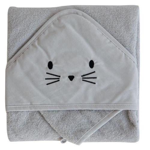 Domiva Coffret Sortie De Bain + Gant - 75 X 75 Cm - Eponge 100% Coton - Perle