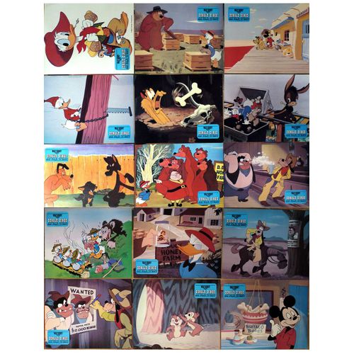 Donald Et Dingo Au Far West (Donald Duck Goes West, Walt Disney) : Jeu De 15 Photos D'exploitation Cinmatographique - Format 24x30 Cm - 1965