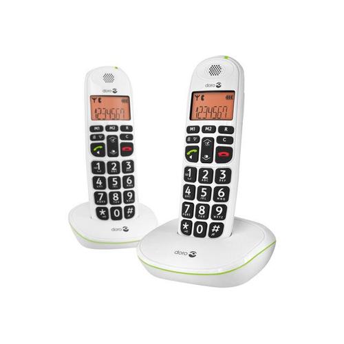 DORO PhoneEasy 100W Duo - Tlphone sans fil avec ID d'appelant