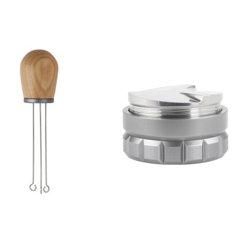 Doseur  Caf  Aiguilles Avec Poigne En Bois Massif, Doseur  Caf Avec Distributeur De Caf De 58Mm, Outil De Distribution Expresso/Niveleur 9109-May14A11109