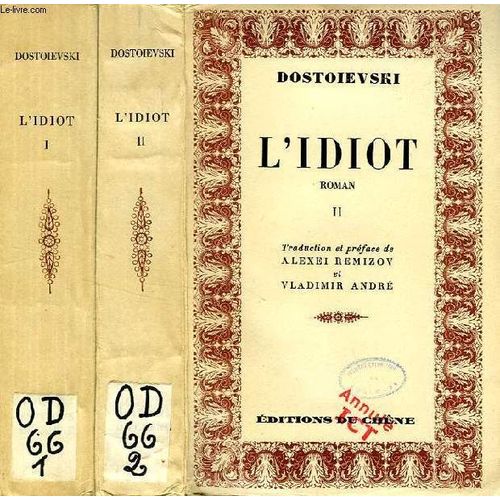 L'idiot, 2 Tomes   de dostoevski