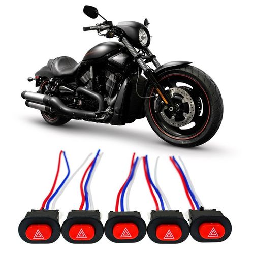Double interrupteur Flash pour motos, feux de détresse, Scooter, véhicule électrique