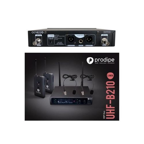 Double micro sans fil Serre tte PRO UHF B210 DSP Lavaliers Duo + Micro-Cravate VHF- 2 X 50 Frquences