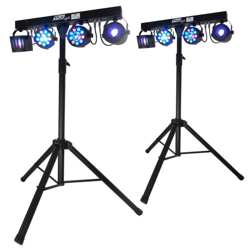 Double PACK DJ LIGHT Euphoria Portiques + 48 effets lumire PAR/ASTRO/BEAM/DERBY + Tlc DMX