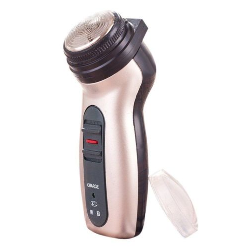 Double usage hommes rasoir lectrique Rechargeable en acier inoxydable lame rasage Machine rasoir rotatif Portable barbe tondeuse  cheveux