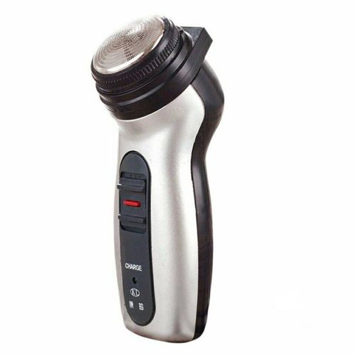 Double usage hommes rasoir Rechargeable en acier inoxydable lame rasage Machine rasoir rotatif Portable lectrique tondeuse  barbe
