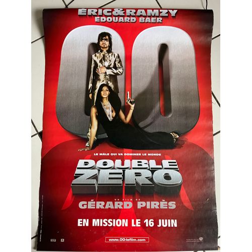 Double Zero - ric Et Ramzy - Edouard Baer - Gerard Pires - Kakemono Du Film Roule Recto Verso 97x66 Cm
