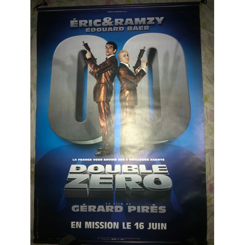 Double Zero - Eric Et Ramzy - Eric Judor - Affiche Plastifie De Cinema Roulee 66x97 Cm