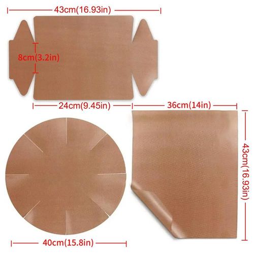Doublure De Feuille De Cuisson, Ensemble De Polymres De Casseroles, Degr De Chaleur, Rectangle, Rond, Irrgulier, Fournitures De Cuisson, Sans Danger Pour Les Aliments