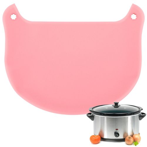 Doublures de mijoteuse en silicone rutilisables pour la plupart des marmites de 6  8 QT,thermo-tanches- Pink A-F973