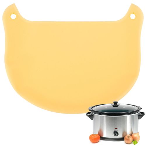 Doublures de mijoteuse en silicone rutilisables pour la plupart des marmites de 6  8 QT,thermo-tanches- Yellow A-A3