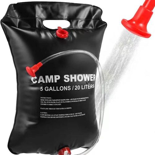 Tool & Tree Douche De Camping Solaire, Rouge, 20 Litres, Sac