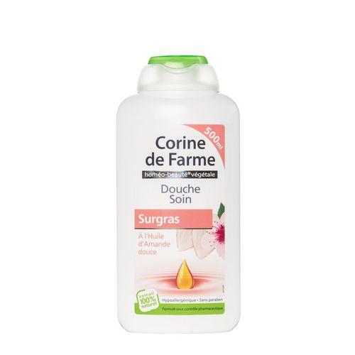 Corine De Farme - Douche Soin Surgras- Amande Douce - Proprits Nourrissantes - Respect De La Peau - 100% Fabriqu En France - 500ml