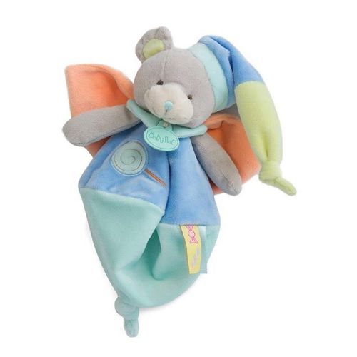 Doudou Babynat Baby'nat Ours Les Gourmandises Plat Bleu Vert Bn0126 | Rakuten