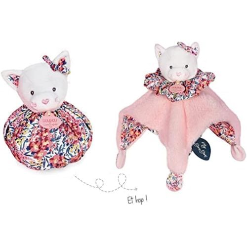 Doudou Boule Chat 3 en 1 : Doudou + Cocon + Jouet d'veil - Doudou Douceur Transformable