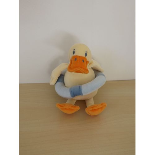 Doudou Canard Jaune Boue Bleu Sucre D'orge