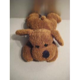 Doudou chien marron allongé Friends u0026 More 21 cm