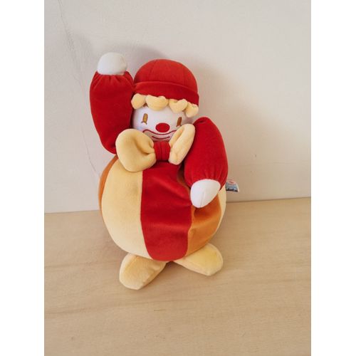 Doudou Clown Rouge Jaune Orange Sucre D'orge