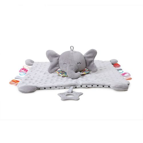 Doudou Elephant Pour Bb Couverture Doudou Plat Doux Au Toucher Jouet En Peluche Et Doudou, Cadeau De Naissance