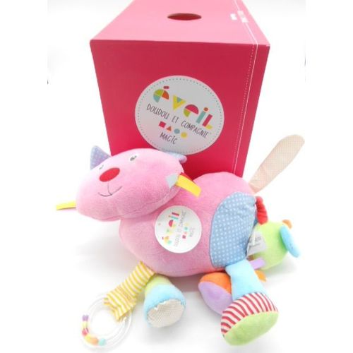 Doudou Et Compagnie Pantin Chat Et Ses Multiples Activits Dc3800 Magic Dc 3008 Rose Bleu Jaune Multicolore Et Multi Matiresbote Cube Colore Astucieuse