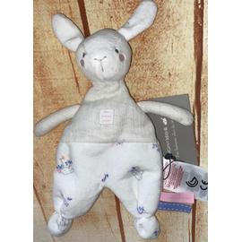 Doudou Lapin Blanc Mon Premier Major Petit Bisou Peluche Bebe Jouet Naissance Rakuten