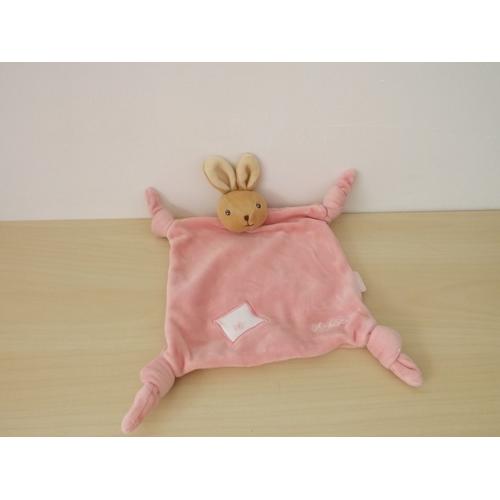 Doudou Lapin Rose Fleur Kaloo