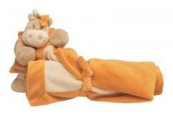 Doudou Ma Premiere Couverture Zebre Zamba Noukie S Orange Jaune Peluche Noukies Zebrette Animal Jouet Bebe Rakuten