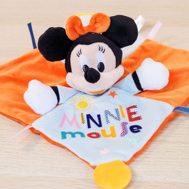 Doudou Minnie Mouse Indigo Dreams Plat Orange Jaune Peluche Jouet Bebe Naissance Souris Disney Simba Toys Benelux Nicotoy Blankie Baby Rakuten