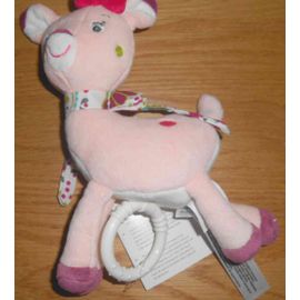 Doudou Musical Biche Rose Baby Club Peluche Boite A Musique Faon Daim Babyclub Jouet Eveil Bebe Naissance Rakuten