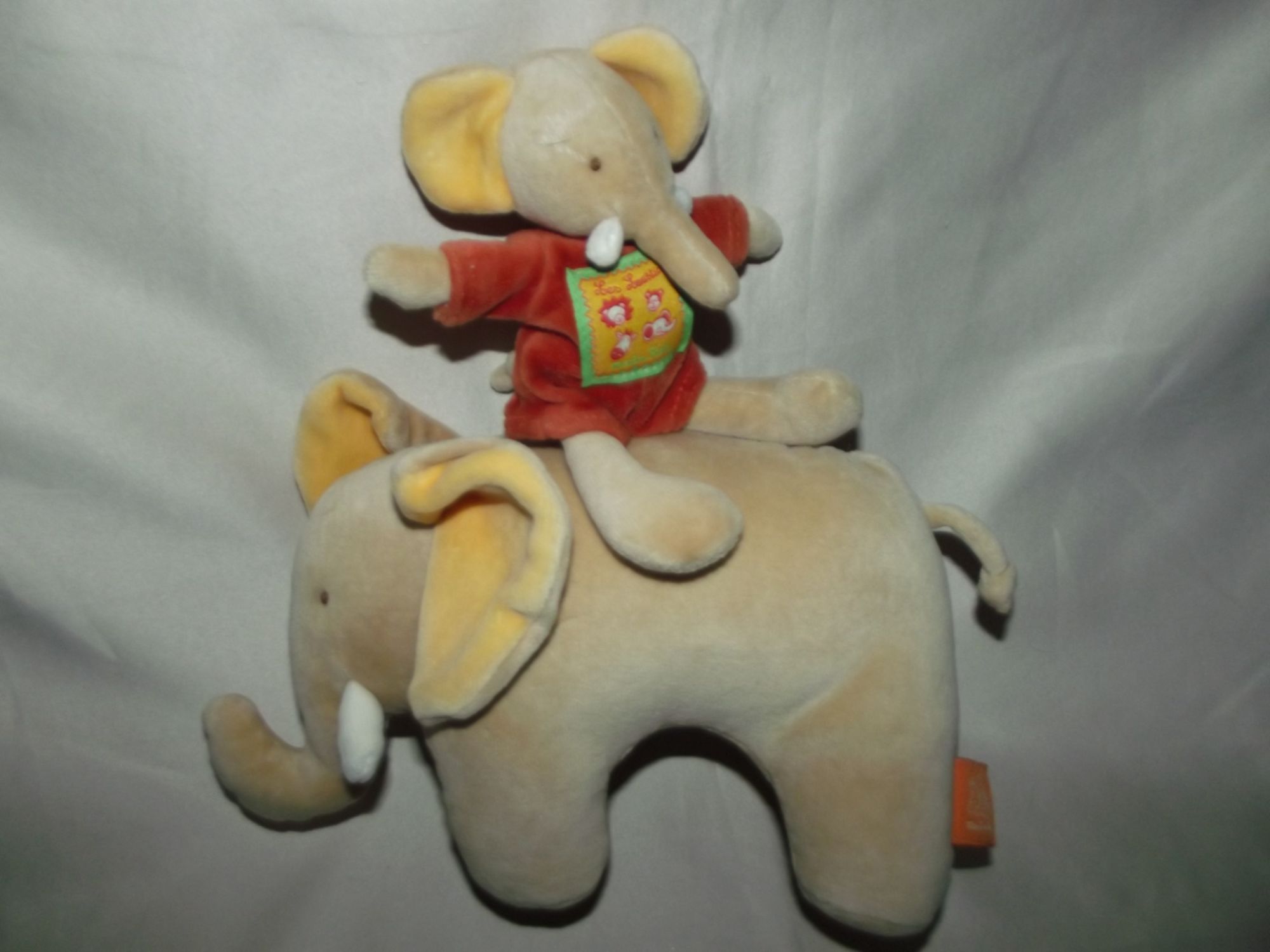 Doudou Musical Elephant Collection Les Loustics Moulin Roty Orange Jaune Vert Beige Creme Ecru Boite A Musique Comfort Blanket Comforter Soft Toys Peluche Bebe Naissance Jouet Eveil Cadeau Rakuten