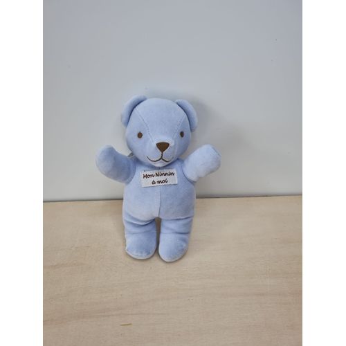 Doudou Ours Bleu Mon Ninnin A Moi Nounours