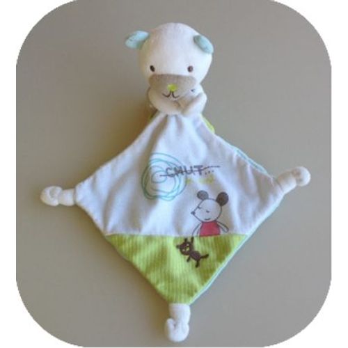 Doudou Ours Color  Pois Mouchoir Motif Souris 