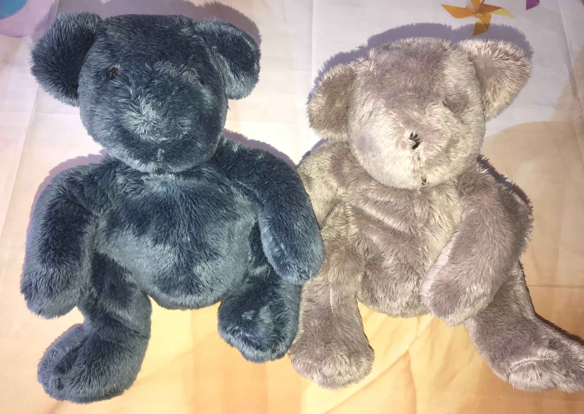 Doudou Ours Dpam Bebe Ourson Lot De Deux Peluches Doudous Du Pareil Au Meme Bleu Et Gris Jouets Nounours Rakuten