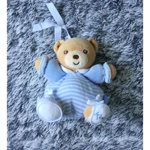 Doudou Ours Mini Patapouf Bleu Et Blanc Kaloo