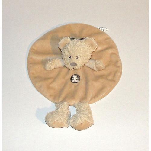 Doudou Ours Rond Lulu Castagnette Peluche Ours Vetir