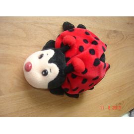 Doudou peluche coccinelle rouge à pois noirs anna club plush