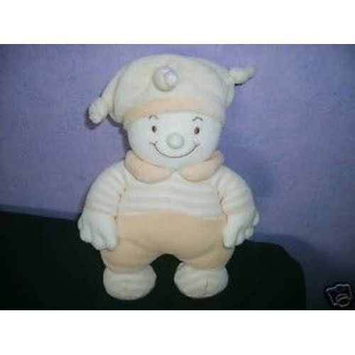 Doudou Peluche Lutin Jollybaby Bonhomme Beige
