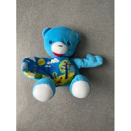Doudou Peluche Nestle Ours Bleu 