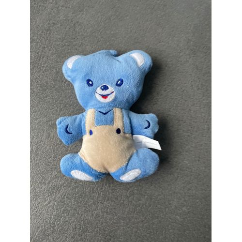 Doudou peluche ours bleu nestle 