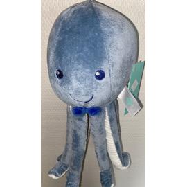 Doudou Pieuvre Bleu Blanc Tex Baby Peluche Poulpe Jouet Bebe Naissance Animal De Mer Ocean Soft Toy Baby Rakuten