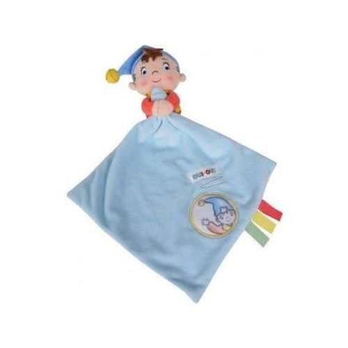 Doudou Plat Mouchoir Bleu Oui-Oui - Peluche Disney Pour Enfant Et Bebe