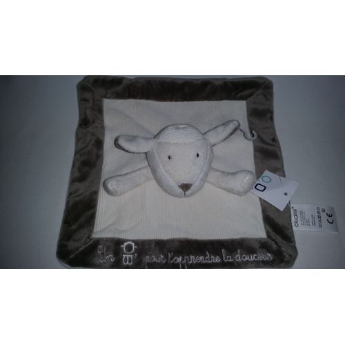 Doudou Plat Mouton Pour T'apprendre La Douceur Obaibi Okaidi Beige/Crme/cru Marron Brun Blanc Cass Jouet Bebe Naissance Peluche veil Enfant Blanket Comforter Soft Toys Plush 