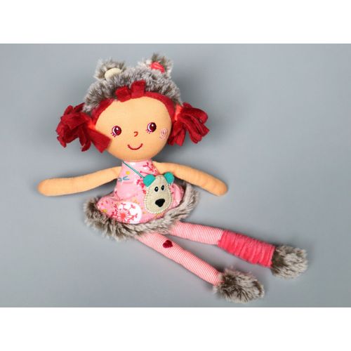 Doudou Poupe Rose Gris Lilliputiens