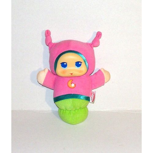 Doudou Poupe Veilleuse Luxi Lumineuse Musical Vert Violet Bleu Lune Hasbro Playskool 2005