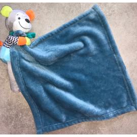 Doudou Singe Bleu Vert Gris Jaune Fluo Orange Zig Zag Couverture Bleu Petrol Nicotoy Simba Toys Benelux Plaid Bebe Jouet Enfant Naissance Rakuten