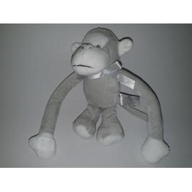 Doudou Singe Mcta Blanc Gris Eveil Bebe Naissance Enfant Peluche Soft Toys 21 Cm Rakuten