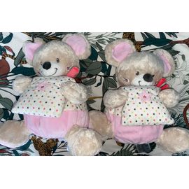 Doudou Souris Mots D Enfants Musical Peluche Lot De Deux Doudous Jouets Boite A Musique Leclerc Rakuten